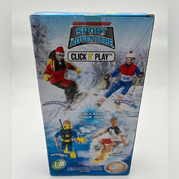Click N' Play Sports and Adventure Skiing 12" Inch Action Figure Play Set With A - Picture 5 of 8